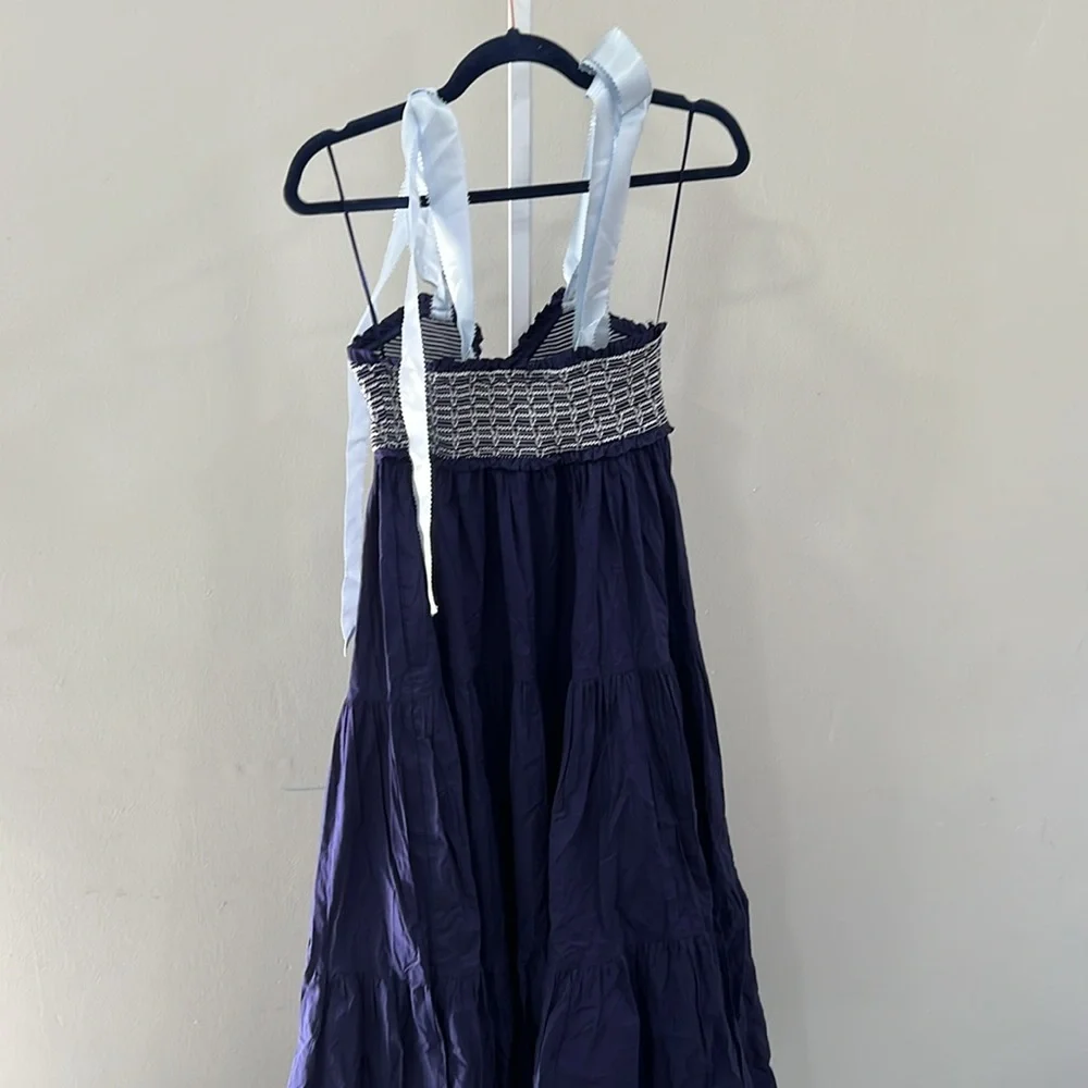 FREE PEOPLE Bluebell Solid Maxi Dress in Eclipse - Picture 6 of 11